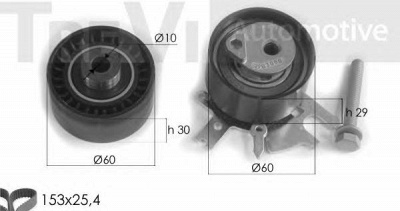 TREVI AUTOMOTIVE kd1283 -  Комплект ремня ГРМ